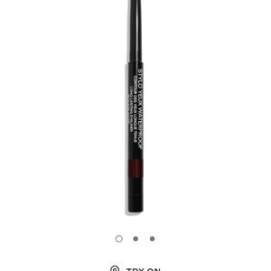 Chanel stylo YEUX waterproof long lasting eyeliner rouge noir 67